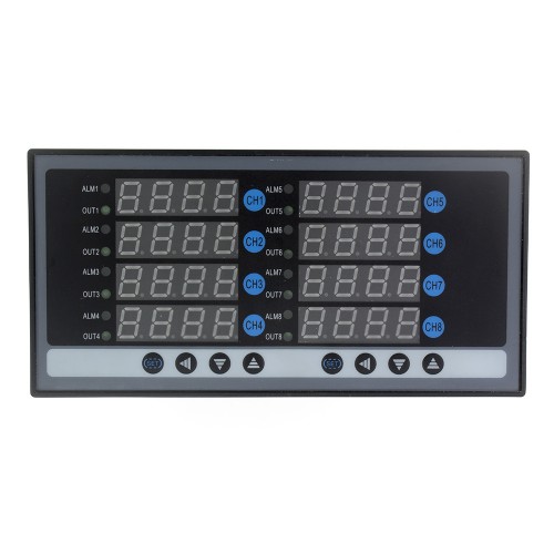 XMT-JK818G 160*80mm AC 85-242V 8 SSR main outputs 8 alarm contact outputs and 8 thermocouple or RTD inputs digital temperature controller