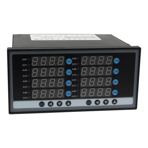 XMT-JK818 160*80mm AC 85-242V 8 relay main outputs 8 alarm contact outputs and 8 thermocouple or RTD inputs digital temperature controller