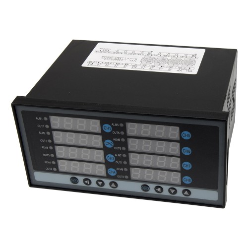 XMT-JK818K 160*80mm AC 85-242V 8 relay main outputs 8 alarm contact outputs 8 RS485 outputs and 8 thermocouple or RTD inputs digital temperature controller