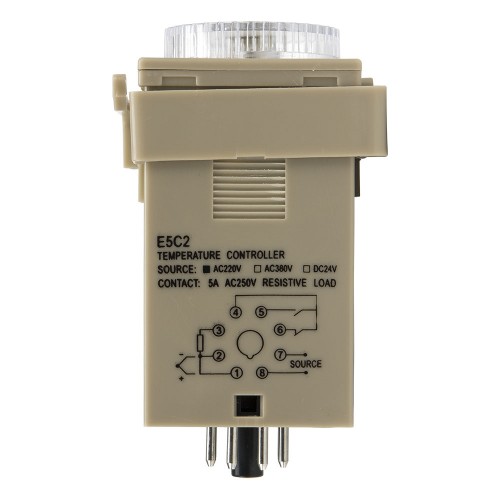 E5C2-R 48*48mm AC 110V relay main output K input 0-400℃ pointer temperature controller