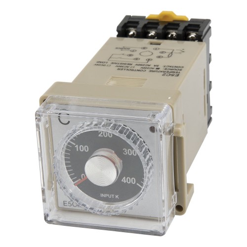 E5C2-R 48*48mm AC 220V relay main output K input 0-400℃ pointer temperature controller with socket