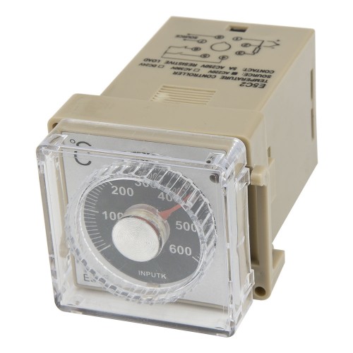 E5C2-R 48*48mm AC 220V relay main output K input 0-600℃ pointer temperature controller