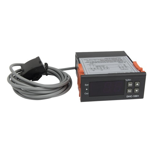 DHC-100+ AC/DC 24V 2m cable sensor digital humidity controller