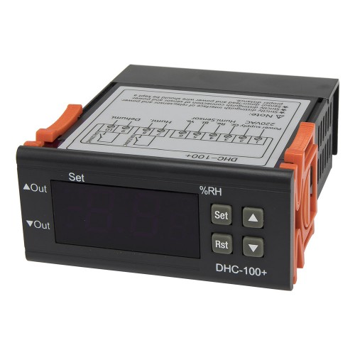 DHC-100+ AC 220V 2m cable sensor 2 relays output digital humidity controller