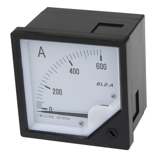 42L6-A600/5 120*120mm current transformer type 600/5A pointer AC ammeter 42L6 series analog AMP meter 120x120 mm size
