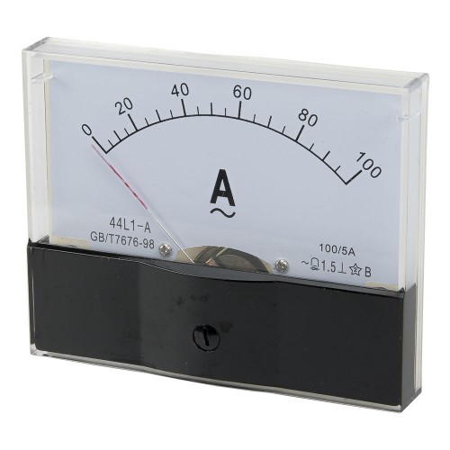 44L1-A100/5 100*80mm current transformer type 100/5A pointer AC ammeter 6L2 series analog AMP meter 100x80 mm size