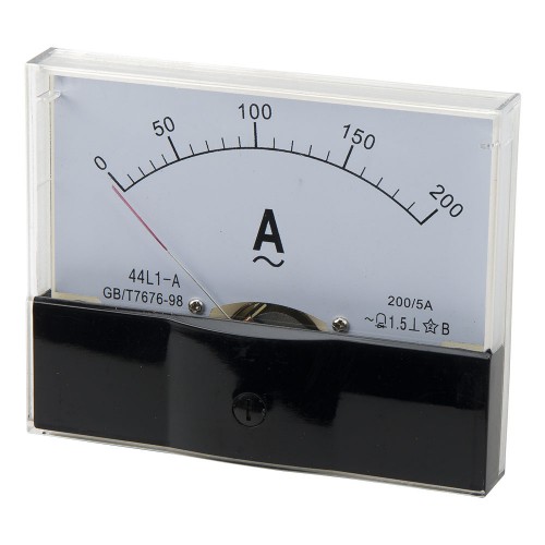 44L1-A100/5 200*80mm current transformer type 200/5A pointer AC ammeter 6L2 series analog AMP meter 100x80 mm size