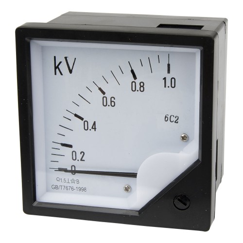 6C2-V1K 80*80mm 1KV 1000V pointer DC voltmeter 6C2 series analog volt meter 80x80 mm size
