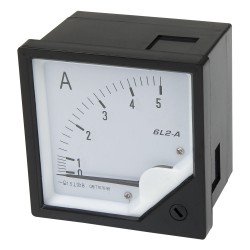 6L2-A5 80*80mm 5A pointer AC ammeter 6L2 series analog AMP meter 80x80 mm size
