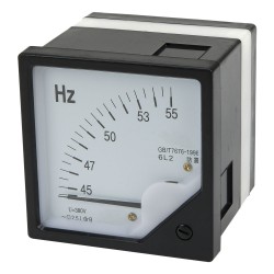 6L2-HZ 45-55Hz 380V 80*80mm pointer AC analog frequency meter