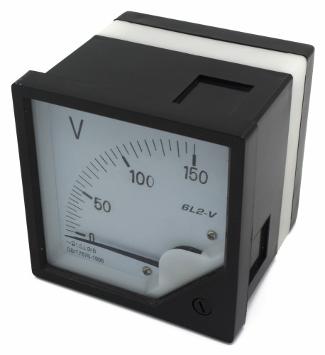 6L2-V150 80*80mm 150V pointer AC voltmeter 6L2 series analog volt meter 80x80 mm size