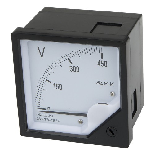 6L2-V450 80*80mm 450V pointer AC voltmeter 6L2 series analog volt meter 80x80 mm size