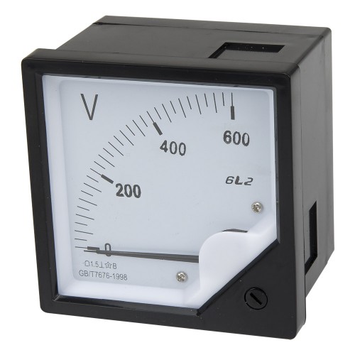 6L2-V600 80*80mm 600V pointer AC voltmeter 6L2 series analog volt meter 80x80 mm size