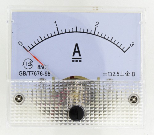 85C1-A3 64*56mm 3A pointer DC analog ammeter 85C1 series analog AMP meter 64x56 mm size