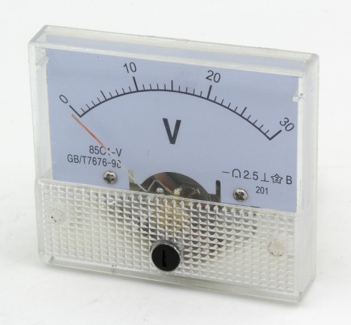 85C1-V30 64*56mm 30V pointer DC analog voltmeter 85C1 series analog volt meter 64x56 mm size