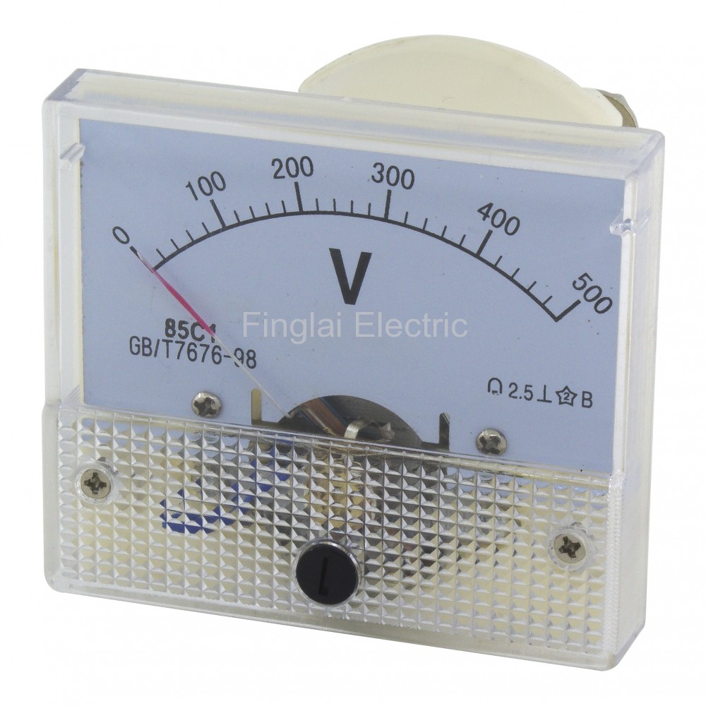 85C1-V1000 64*56mm 1000V pointer DC analog voltmeter 85C1 series analog  volt meter 64x56 mm size