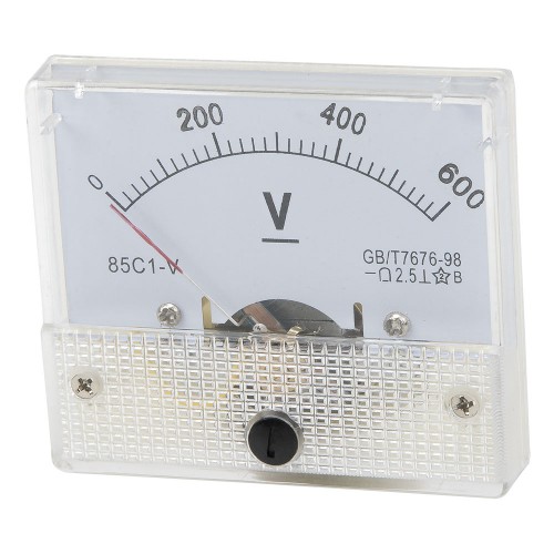 85C1-V600 64*56mm 600V pointer DC analog voltmeter 85C1 series analog volt meter 64x56 mm size