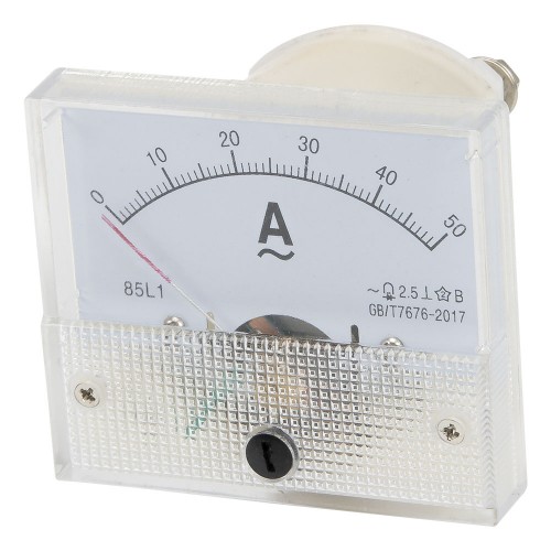 85L1-A50 64*56mm 50A pointer AC ammeter 85L1 series analog AMP meter 64x56 mm size