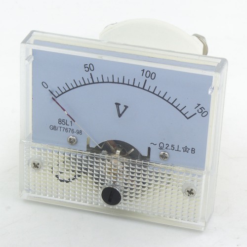 85L1-V150 64*56mm 150V pointer AC voltmeter 85L1 series analog volt meter 64x56 mm size