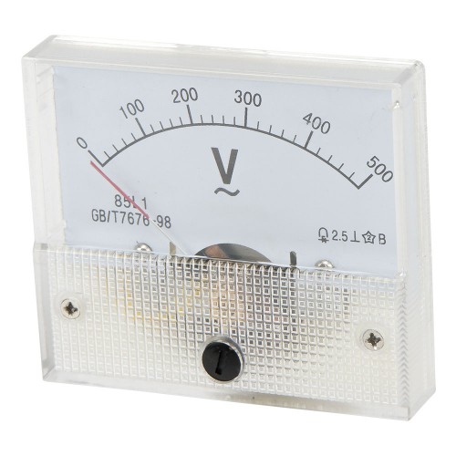 85L1-V500 64*56mm 500V pointer AC voltmeter 85L1 series analog volt meter 64x56 mm size