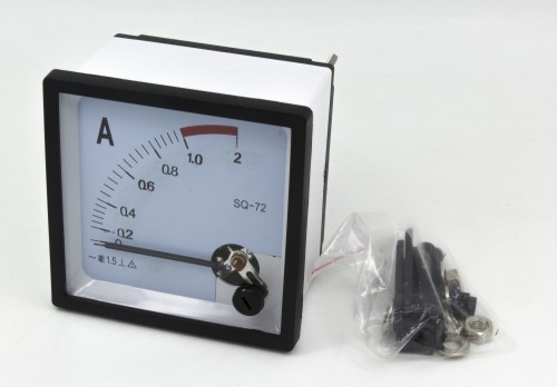 SQ-72-A1 72*72mm 1A pointer AC ammeter SQ-72 series analog AMP meter 72x72 mm size