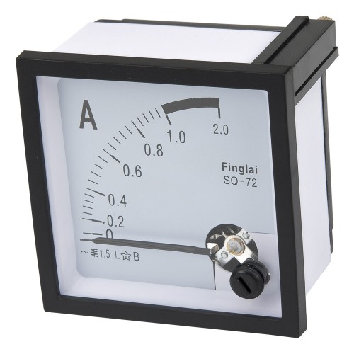 SQ-72-A1 72*72mm 1A pointer AC ammeter SQ-72 series analog AMP meter 72x72 mm size