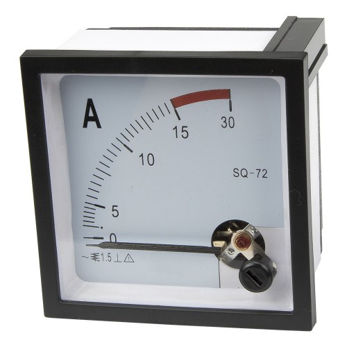 SQ-72-A15 72*72mm 15A pointer AC ammeter SQ-72 series analog AMP meter 72x72 mm size