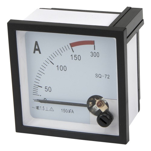 SQ-72-A150/5 72*72mm current transformer type 150/5A pointer AC ammeter SQ-72 series analog AMP meter 72x72 mm size