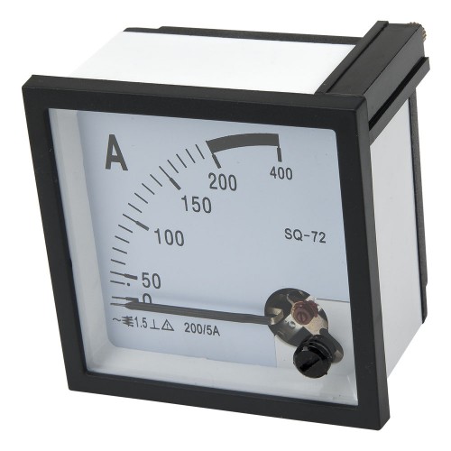 SQ-72-A200/5 72*72mm current transformer type 200/5A pointer AC ammeter SQ-72 series analog AMP meter 72x72 mm size