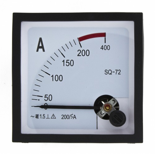 SQ-72-A200/5 72*72mm current transformer type 200/5A pointer AC ammeter SQ-72 series analog AMP meter 72x72 mm size