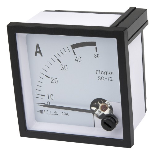 SQ-72-A30 72*72mm 40A pointer AC ammeter SQ-72 series analog AMP meter 72x72 mm size