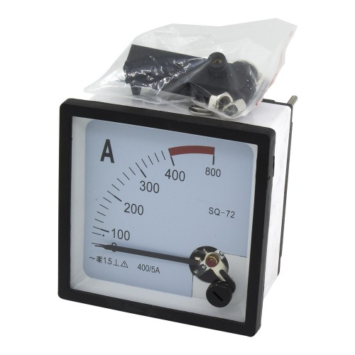SQ-72-A400/5 72*72mm current transformer type 400/5A pointer AC ammeter SQ-72 series analog AMP meter 72x72 mm size