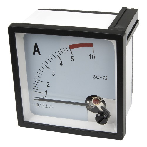SQ-72-A5 72*72mm 5A pointer AC ammeter SQ-72 series analog AMP meter 72x72 mm size