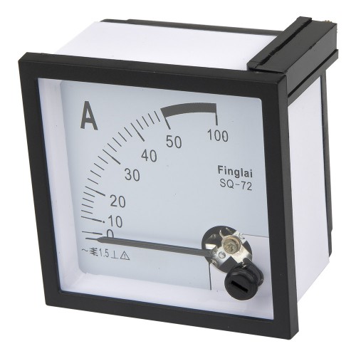 SQ-72-A50 72*72mm 50A pointer AC ammeter SQ-72 series analog AMP meter 72x72 mm size