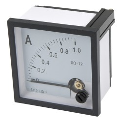 SQ-72 72*72mm DC 1A pointer analog ammeter AMP meter