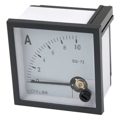 SQ-72 72*72mm DC 10A pointer analog ammeter AMP meter