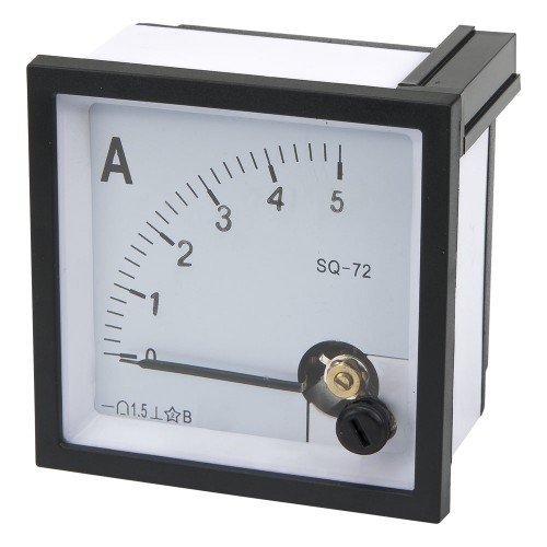 SQ-72 72*72mm DC 5A pointer analog ammeter AMP meter