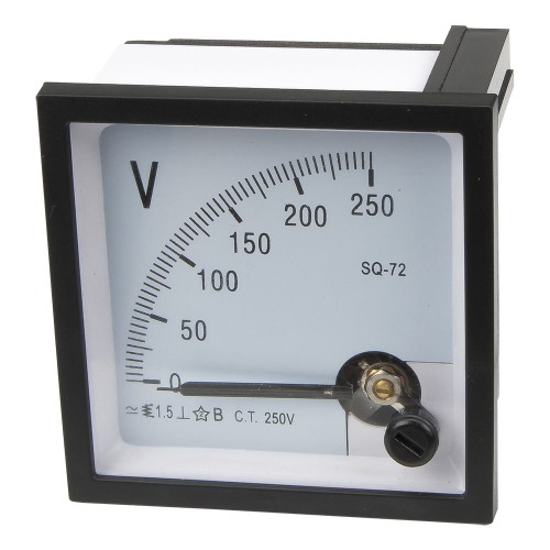 SQ-72-V250 72*72mm 250V pointer AC voltmeter SQ-72 series analog volt meter 72x72 mm size
