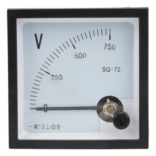 SQ-72-V750 72*72mm 750V pointer AC voltmeter SQ-72 series analog volt meter 72x72 mm size