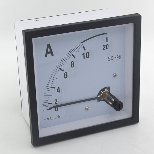 SQ-96-A10 96*96mm 10A pointer AC ammeter SQ-96 series analog AMP meter 96x96 mm size