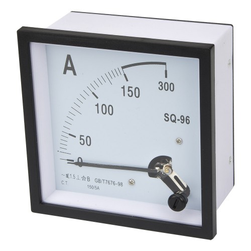 SQ-96-A150/5 96*96mm current transformer type 150/5A pointer AC ammeter SQ-96 series analog AMP meter 96x96 mm size