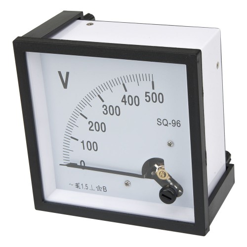 SQ-96-A500/5 96*96mm current transformer type 500/5A pointer AC ammeter SQ-96 series analog AMP meter 96x96 mm size