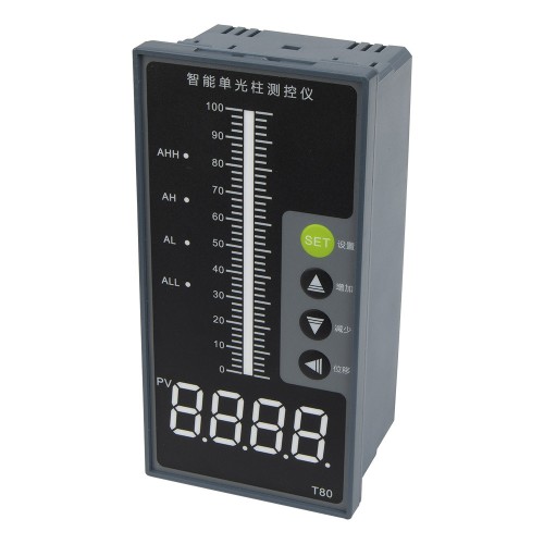 T80 220VAC RS485 4 alarms contacts output multiple input single loop single beam process controller for controlling temperature pressure or liquid level