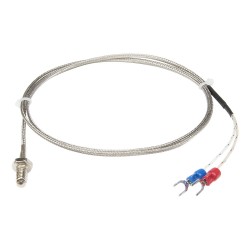 FTARB01 E type M6 screw thread bolt 1m metal screening cable thermocouple temperature sensor
