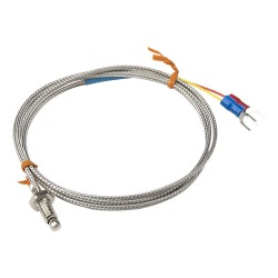 FTARB01 J type M6 screw thread bolt 1m metal screening cable thermocouple temperature sensor