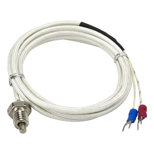 FTARB01 K type M10 screw thread bolt 2m fibreglass braided cable thermocouple temperature sensor
