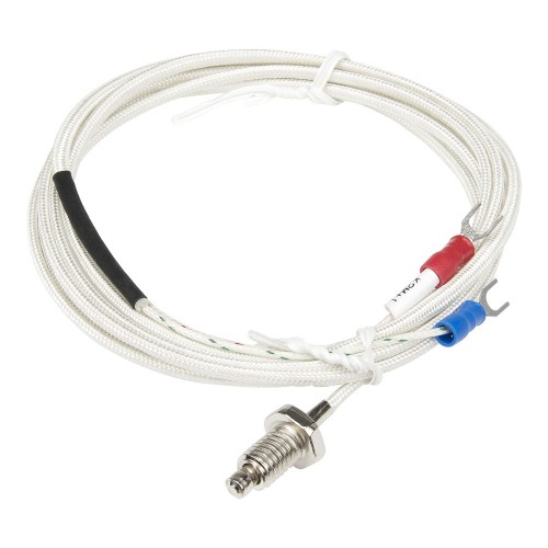 FTARB01 K type M8 screw thread bolt 2m fibreglass braided cable thermocouple temperature sensor