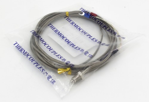FTARB01 K type M8 screw thread bolt 3m metal screening cable thermocouple temperature sensor