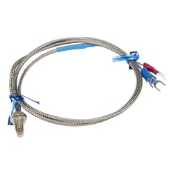 FTARB01 PT100 type A grade M6 screw thread bolt 1m metal screening cable RTD temperature sensor