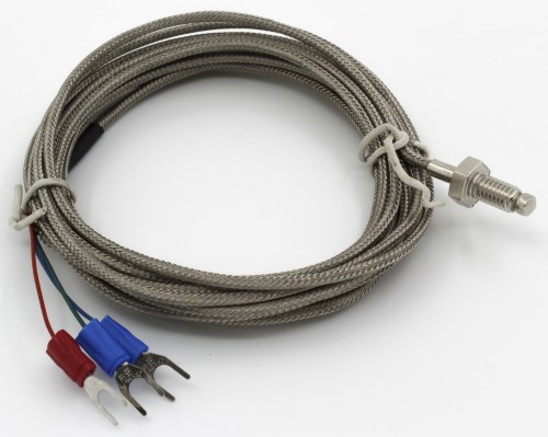 FTARB01 PT100 type A grade M6 screw thread bolt 2m metal screening cable RTD temperature sensor